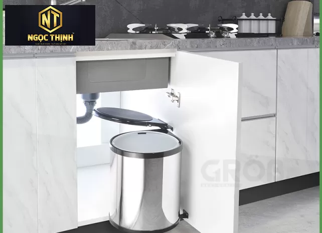 Thùng Rác Tròn tại Bến Sắn